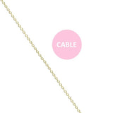 Cable Chain For Script Necklace