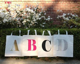 ABC Personalized Initial Canvas Tote Bag - bambinadicioccolato