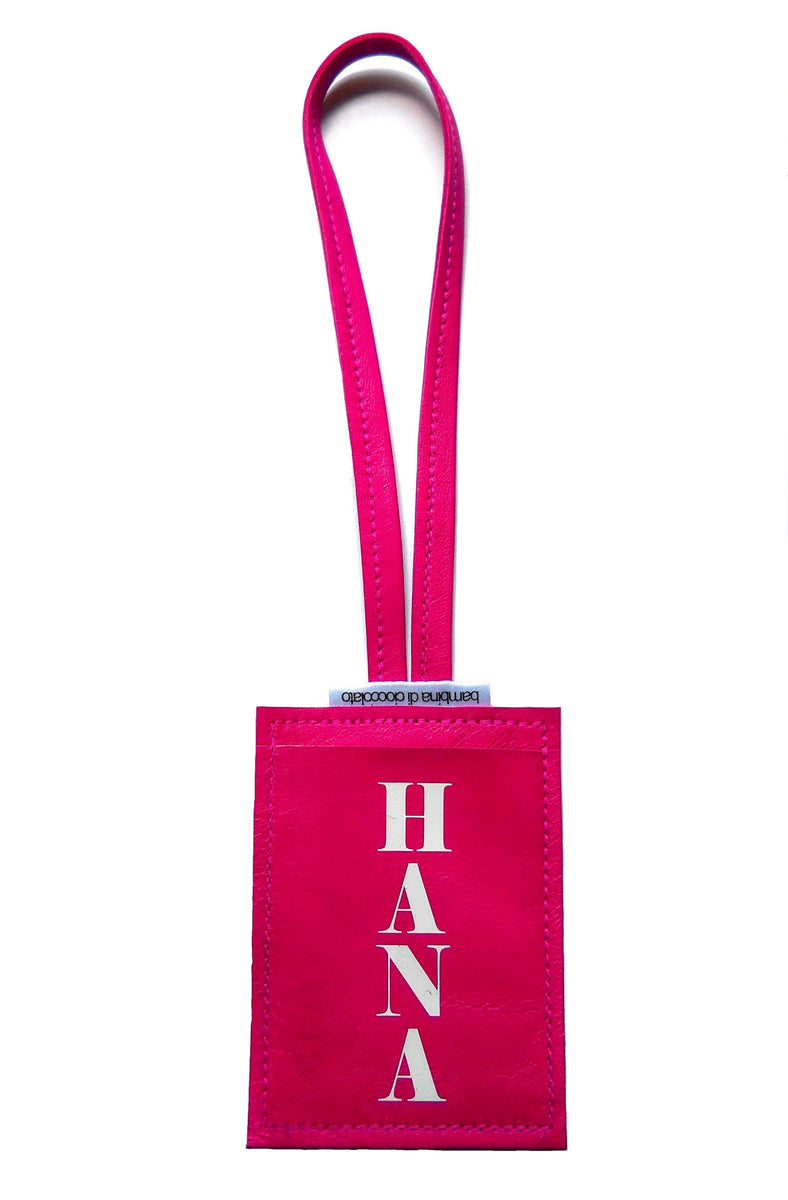 Mia Personalised Leather Passport Cover & Luggage Tag Set
