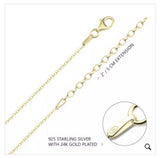 Cut Out 24K Gold Plated Personalized Initial Disc Necklace - bambinadicioccolato