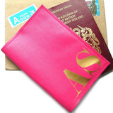 Personalised Leather Passport Cover & Luggage Tag Set - bambinadicioccolato