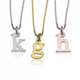 Personalised Small Letter Initial Necklace Silver | Gold | Rose Gold