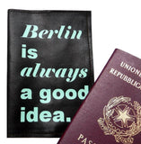 Personalised Location Leather Passport Cover