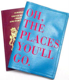Oh The Places You'll Go Leather Passport Cover - bambinadicioccolato