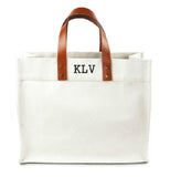 Fulham Monogram Canvas Tote With Leather Straps