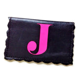 Scalloped Personalized Leather Business Card & Credit Card Holder - bambinadicioccolato