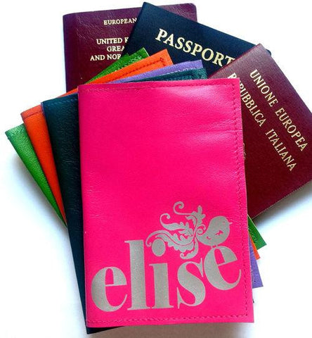 Name Passport Cover With Birdie - bambinadicioccolato