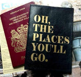 Oh The Places You'll Go Leather Passport Cover - bambinadicioccolato