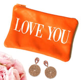 Personalized Love You Leather Coin Purse - bambinadicioccolato