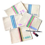 Personalized Grosgrain Ribbon Pouch