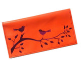 Birds In a Tree Leather Checkbook Cover - bambinadicioccolato