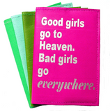 Good Girls Go To Heaven Bad Girls Go Everywhere Leather Passport Cover